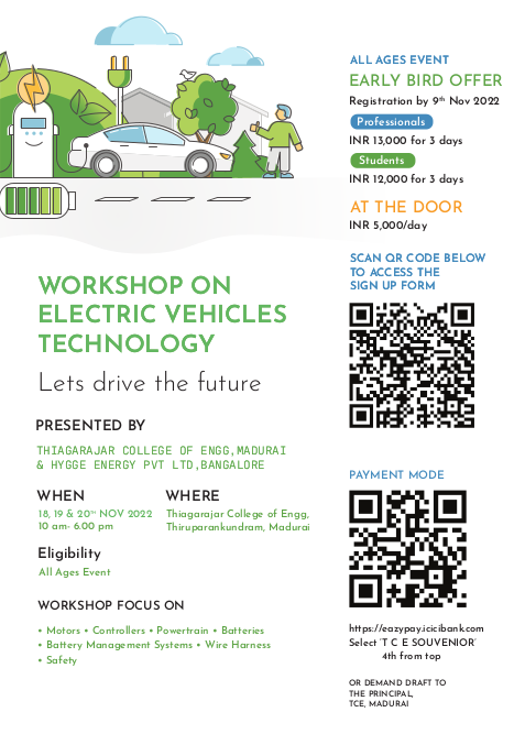 Workshop on Electric Vehicles Technology