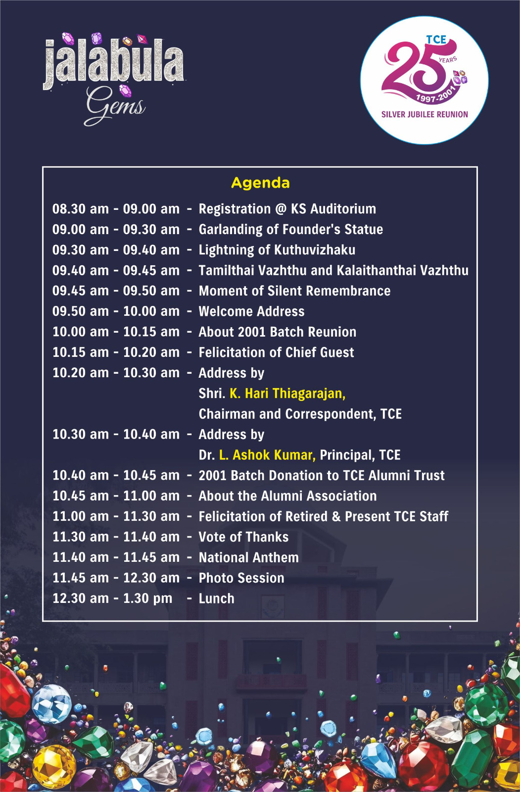 25th Silver Jubilee Reunion of the 1997 - 2001 Batch 