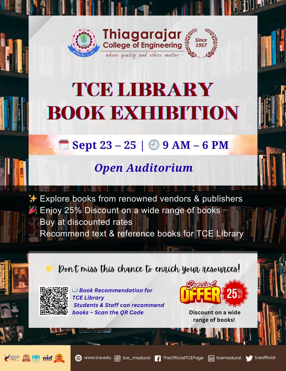 TCE Library Book Exhibition