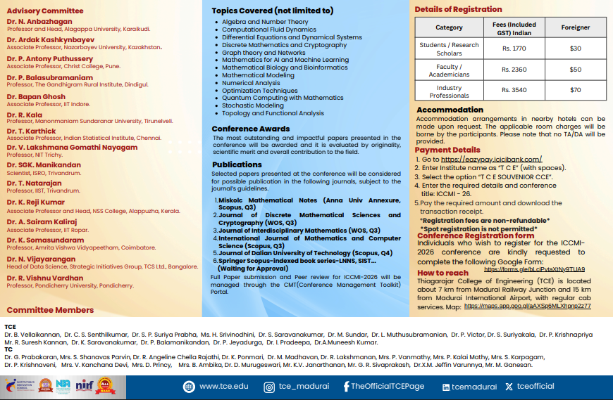 International Conference On Contemporary Mathematics And Innovations ( ICCMI - 2026)