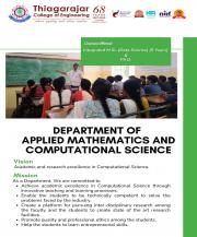 Applied Mathematics and Computational Science