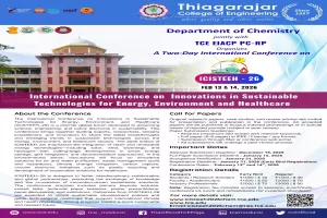 International Conference on innovations in Sustainable Technologies for Energy,  Environment, and Healthcare (ICISTEEH – 2026)