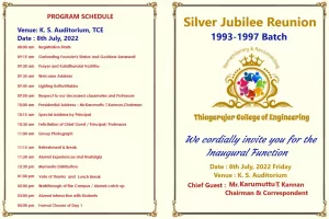 Silver Jubilee reunion - TCE 1997 Batch