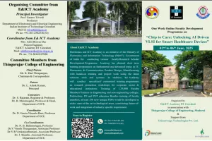 One Week Online FDP on Chip to Care: Unlocking AI Driven VLSI for Smart Healthcare Devices