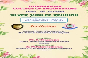 Silver Jubilee Reunion - TCE 1996 Batch