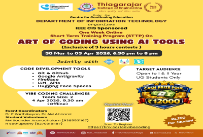 One Week Online STTP on “Art of Coding Using AI Tools