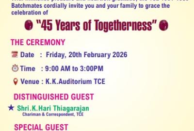 45 Years of Togetherness 1981 - 1985