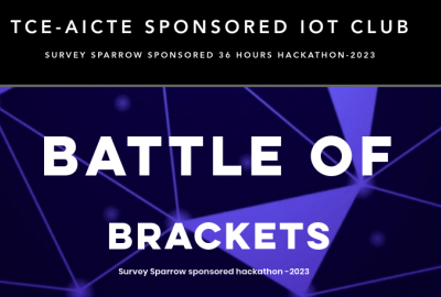 TCE-AICTE Sponsored IOT Club-Survey Sparrow Sponsored 36 Hours Hackathon 2023