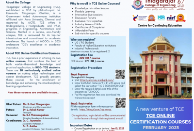 TCE Online Certification Courses