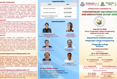 International Conference On Contemporary Mathematics And Innovations ( ICCMI - 2026)